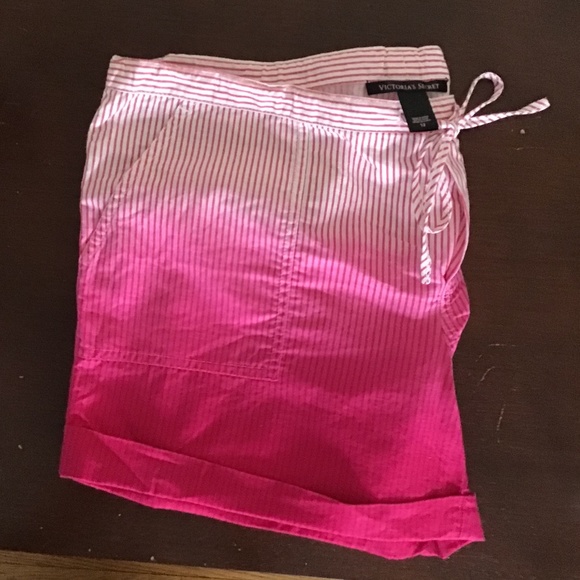 NWOT Victoria’s Secret Ombré Linen & Cotton Shorts Size 12 - Picture 4 of 5